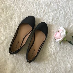 Black Snake Print Flats